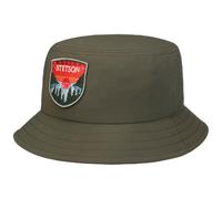 Jersey Bucket Stoffhut mit UV-Schutz by Stetson oliv M (56-57 cm)