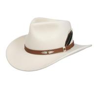 Stetson Kadoka Westernhut Wollfilzhut Asahi Guard Herren Herbst Winter cremeweiß L (58-59 cm)