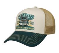 Stetson Keep On Trucking Trucker Cap Basecap Baseballcap Truckercap Meshcap Herren - Snapback, mit Schirm, Schirm Frühling-Sommer - One Size dunkelgrün