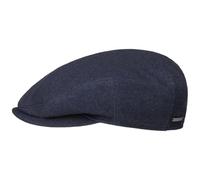 Stetson Kent Cashmere Silk Flatcap Schirmmütze Schiebermütze Herren - Made in Germany mit Schirm, Futter, Futter Winter Herbst-Winter - 60 cm blau