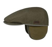Stetson Kent Outdoor Flat Cap Wasserabweisend Reflektierend Schiebermütze mit Ohrenklappen Herren Herbst Winter Oliv S (54-55 cm)