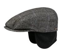 Stetson Schirmmütze Kent mit Ohrenklappen Karodesign Herren grau-schwarz M (56-57 cm)