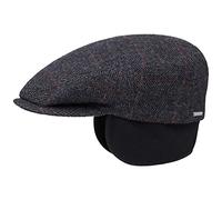 Stetson Kent Wool EF Schiebermütze mit Ohrenklappen, Anthrazit (331) 59 cm