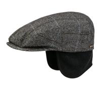 Stetson Schirmmütze Kent mit Ohrenklappen Karodesign Herren grau-schwarz M (56-57 cm)