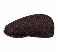 Stetson Kent Tuckmill Wool Flatcap Schirmmütze Herren Meliert Mehrfarbig Made in EU Herbst Winter