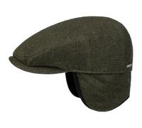 Stetson Kent Wool Flat Cap Herren Made in EU Kaschmir Herbst Winter Ohrenklappen Schirmmütze