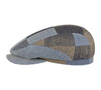 Stetson Laughlin Driver Patchwork Flatcap Made in EU Damen Herren Sommer blau XXL (62-63 cm)