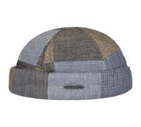 Stetson Laughlin Patchwork Dockermütze Made in EU Unisex Frühling Sommer braun-blau L (58-59 cm)