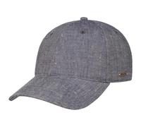 Leinencap mit UV-Schutz - blau-meliert / One Size