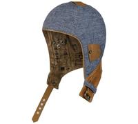 Leinen Cabriomütze mit Leder by Stetson denim L (58-59 cm)