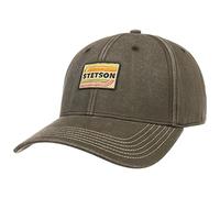 Stetson Lenloy Cotton Strapback Cap Verstellbare Baseballcap Herren UV-Schutz 40+ Sommer Winter braun-grau One Size