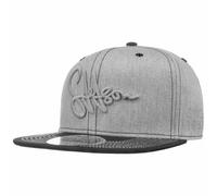 Stetson Lettering Flat Brim Cap Basecap Baseballcap Snapback Herren - Snapback, mit Schirm, Futter Frühling-Sommer - One Size grau