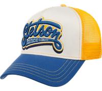 Stetson Lettering Trucker Cap Blue/White/Yellow One Size