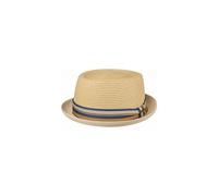 Stetson Licano Toyo Pork Pie Strohhut Herren Aus 100% Papierstroh UV-Schutz 40 Leichter Sommerhut Mit Hutband Integriertem Sonnenschutz Frühling Sommer Natur XL (60-61 cm)
