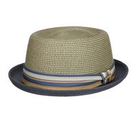 Stetson Pork Pie Toyo Sommerhut aus Borte mit UV-Schutz, Grau (35) 54-55 cm (S)