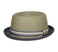 Stetson Pork Pie Toyo Sommerhut aus Borte mit UV-Schutz, Grau (35) 56-57 cm (M)