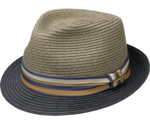Stetson Licano Toyo Trilby Straw Hat Navy 59/L