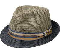 Stetson Licano Toyo Trilby Straw Hat Navy 61/XL