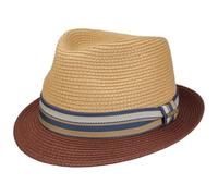 Stetson Licano Trilby Strohhut Toyo UV-Schutz 40 Natur-Rot L Herren Sommer
