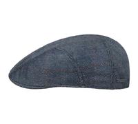 Stetson Light Silk Ivy Flat Cap Modische Kappe 100% Seide Made in EU Herren Frühjahr Sommer UV-Schutz 40 blau 58 cm