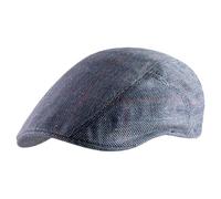 Stetson Light Silk Ivy Flat Cap Modische Kappe 100% Seide Made in EU Herren Frühjahr Sommer UV-Schutz 40 blau 59 cm
