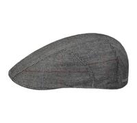 Stetson Light Silk Ivy Flatcap Schirmmütze Schiebermütze Herren - Made in The EU mit Schirm, Futter Frühling-Sommer - 63 cm anthrazit