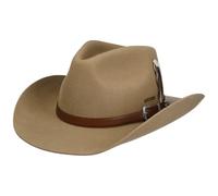 Stetson Limington Westernhut Wollfilzhut Ledergarnitur Herren Winter Camel XXL (62-63 cm)
