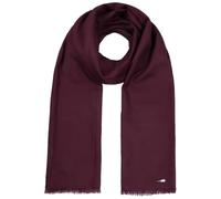 Stetson Lindo Schal - Einfarbiger Schal aus 100% Wolle - Eleganter Wollschal für Herren - Unifarben mit Markenemblem - Winter/Herbst bordeaux One Size