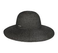 Stetson Livetta Toyo Schlapphut Sonnenhut Sommerhut Strandhut Damenhut Damen - Frühling-Sommer - M (56-57 cm) anthrazit