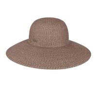 Stetson Livetta Toyo Schlapphut Damen Aus Toyo-Stroh Mit Schweißband Extrabreite Krempe Schutz Frühjahr Sommer Altrosa M (56-57 cm)