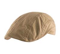 Stetson - Stetson Ivy Cap Schirmmütze Flatcap Bio Baumwolle - Farbe - beige - Größe - 56/57