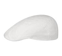 Stetson Madison Delave Flatcap Damen Herren Nachhaltige Cap Bio-Baumwolle Unifarben UV-Schutz Futterband Frühjahr Sommer weiß S (54-55 cm)