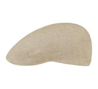 Stetson Madison Leinen Flatcap Schirmmütze Delave-Optik Herren und Damen Frühling Sommer beige 59 cm