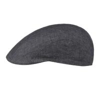 Stetson Madison Leinen Flatcap Schirmmütze Delave-Optik Herren und Damen Frühling Sommer Denim 61 cm