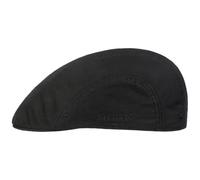 Stetson Madison Uni Classic Flatcap Schirmmütze Schiebermütze Herren - mit Schirm, Futter Frühling-Sommer Sommer - L (58-59 cm) schwarz