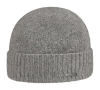 Stetson Mayville Beanie Umschlagmütze Kaschmir Winter grau One Size