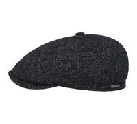 Stetson Medora Wool Flatcap Schirmmütze Schiebermütze Herren - Made in The EU mit Schirm, Schirm Herbst-Winter Herbst Winter - XL (60-61 cm) dunkelblau