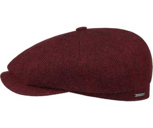 Stetson Men's Hatteras Wool Herringbone Red M