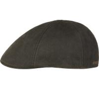 Stetson Men's Herringbone Duck Flat Cap Mud-Black 54-55/S