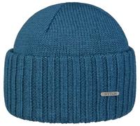 Stetson Northport Strickmütze Damen/Herren | Made in Italy, blau (petrol blue), 6 3/4-7 3/4