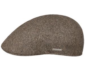 Stetson Men's Texas Fine Herringbone Flat Cap Sand/Black 60-61/XL