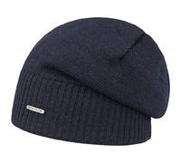 Wool Oversize Beanie Mütze by Stetson Mützen One Size dunkelblau