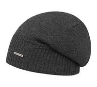 Stetson Merino Oversize Beanie Damen/Herren - Strickmütze aus Merinowolle - Made in Germany - Wintermütze gefüttert - Beanie mit Fleecefutter und UV-Schutz - Mütze Herbst/Winter