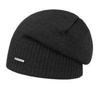 Wool Oversize Beanie Mütze by Stetson Mützen One Size schwarz