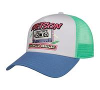 Stetson Mixtape Truckercap Stoffcap Snapback Damen und Herren Sommer Winter blau-weiß One Size