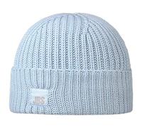 Stetson Morton Strickmütze Damen Herren Made in Italy Winter Beanie Wollmix Umschlagmütze Einfarbig Herbst Winter hellblau One Size