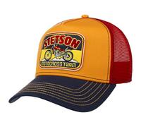 Stetson Motorcross Team Trucker Cap - Mehrfarbige Mütze - Casual Mesh - Stoffcap mit Patch - Frühjahr/Sommer - Herren rot One Size Small