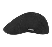 Stetson Schirmmütze Muskegon Gatsby Cap – Baumwolle, Leder-Schirm, gefüttert – Herren Schwarz XXL