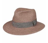 Hut aus Viskose in einer ungewöhnlichen Farbe Stetson Traveller Toyo - Light Pink - 61 cm (XL)