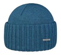Stetson Northport Strickmütze Damen/Herren | Made in Italy, blau (petrol blue), 6 3/4-7 3/4